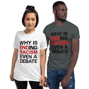 End Racism Tee (Dark Heather)